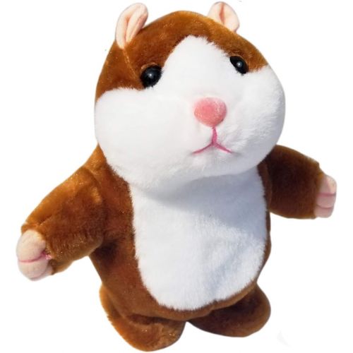  SINYUM Upgrade Version Talking Hamster Mouse Toy - Repeats What You Say and Can Walk - Electronic Pet Talking Plush Buddy Hamster Mouse for Kids Gift Party Toys