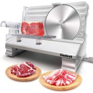 [아마존베스트]Meat Slicer, Siontech Electric Deli Slicers Food Cutter Home Use for Cheese Bread Fruit Vegetables with 2 Removable 7.5 Stainless Steel Blades, Anti Slip Feet, Adjustable Thickness