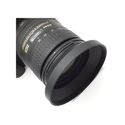  SIOTI 46mm Lens Hood, Matte Treatment Inside, Aluminum Material, Compatible with All Camera Lens S/C/N/F/O/P etc.(46mm)