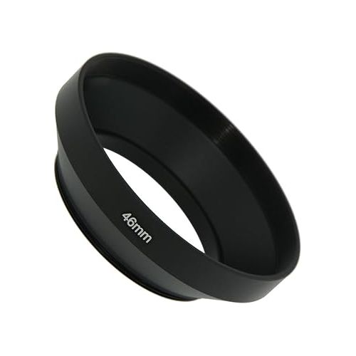  SIOTI 46mm Lens Hood, Matte Treatment Inside, Aluminum Material, Compatible with All Camera Lens S/C/N/F/O/P etc.(46mm)