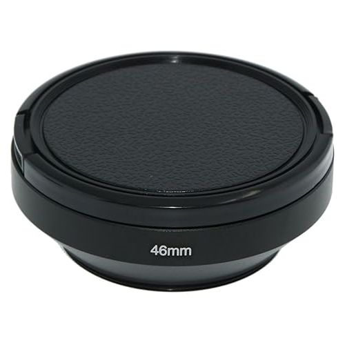  SIOTI 46mm Lens Hood, Matte Treatment Inside, Aluminum Material, Compatible with All Camera Lens S/C/N/F/O/P etc.(46mm)