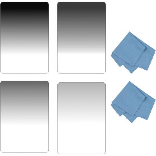  SIOTI ND fiter,Gradient ND Square Filter Kit 4X6 (100X150mm) with Gradient ND2 & Gradient ND4 & Gradient ND8 & Gradient 16 for Cokin Z Lee Hitech Sioti Holder (G.ND)