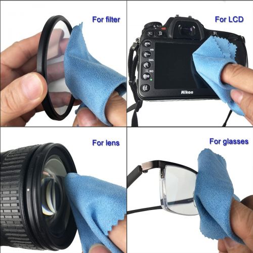  SIOTI Lens Cap 37mm, Camera 37mm Lens Cap, 2 Packs + 1 Piece Cleaning Wiper, Model:LC-37, Compatiable with DSLR & Mirrorless Camera Camera Lens & Lens Filter & Filter Adapter Ring etc.(3