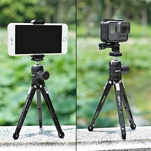  SIOTI Lightweight Tripod, Desktop Tabletop Tripod, Mini Tripod Stand, Mini Metal Stand for DSLR, Mirrorless Camera, Cellphone, Gopro, Projector, Webcam