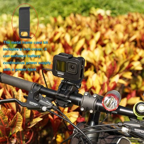  SIOTI Hero 9 Metal Frame Case Hero 10, Hero 9 Metal Housing Hero 10, Compatible with GoPro 9/10 Hero 9/Hero 10 (Metal Frame Case for Hero9)