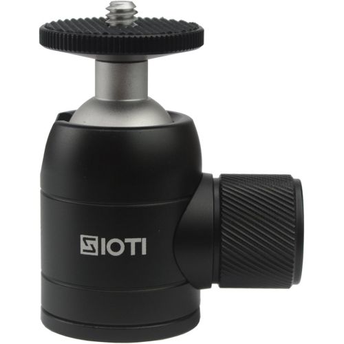  SIOTI Tripod Mini Ball Head Tripod Mount Head-Metal Ballhead 360° Pan 90° Tilt Tripod Mount with 1/4 Screw for Digital Camera/Compact DSLR/Cell Phone/Monopod/Gopro/Light Stand/Ligh