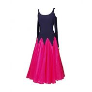 SIQIAN Adult/Child Cold Shoulder International Standard Ballroom Dance Dress Party Dance Evening Modern Dress