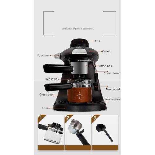  SISHUINIANHUA 220V Espresso Machine Semi-Automatic Small Steam All Commercial The Capsule Coffee Machine Household Electrical Appliances