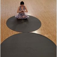 Sisyama Circle Round TAI-CHI YIN-YANG Yoga Mat Meditation Pilates 60 (Black)