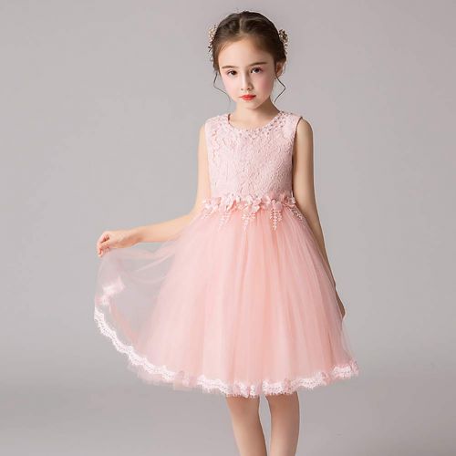  SITENG 2-12Y Girls Sleeveless Pageant Princess Party Dress Ruffles Tutu Dresses Wedding Princess Dress