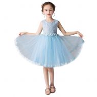 SITENG 2-12Y Girls Sleeveless Pageant Princess Party Dress Ruffles Tutu Dresses Wedding Princess Dress