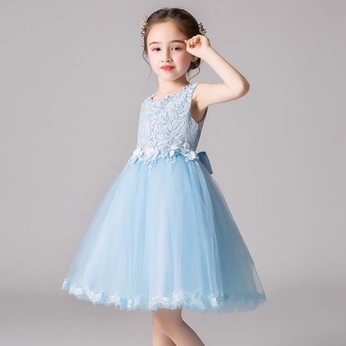  SITENG 2-12Y Girls Sleeveless Pageant Princess Party Dress Ruffles Tutu Dresses Wedding Princess Dress