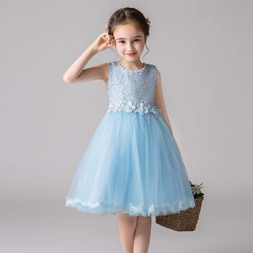  SITENG 2-12Y Girls Sleeveless Pageant Princess Party Dress Ruffles Tutu Dresses Wedding Princess Dress