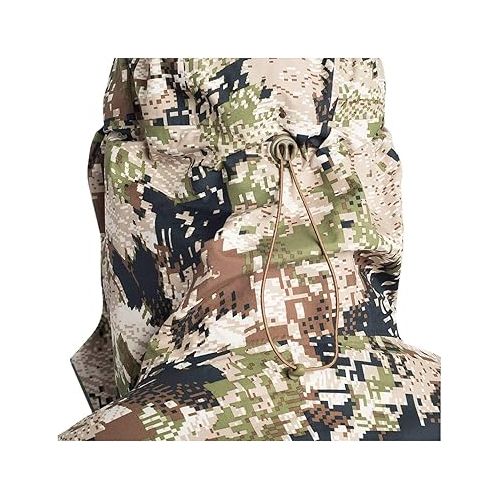  SITKA Gear Men's Hunting Lightweight Windproof Hooded Camo Flash Pullover with Zippered Chest Pocket