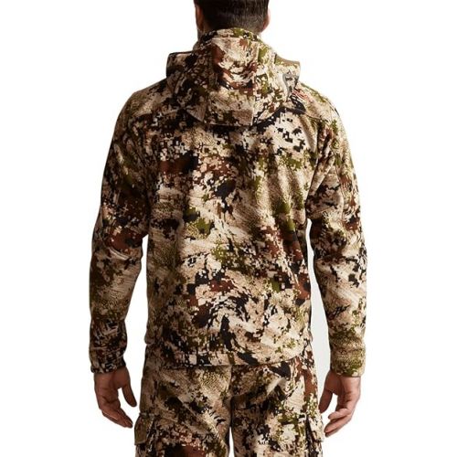  SITKA Gear Men's Stratus Windstopper Water Repellent Ultra-Quiet Fleece Hunting Jacket with Removable Hood