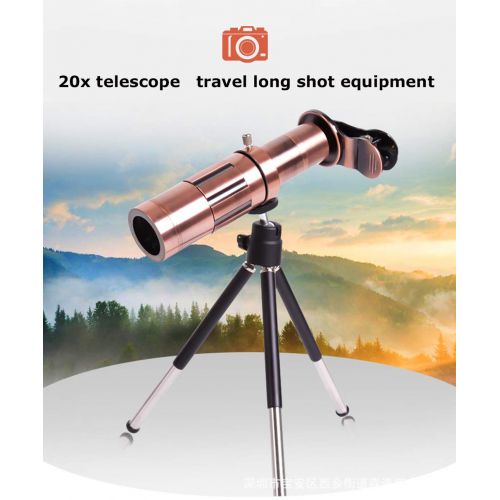  SIUONI 20X HD Optic Phone Camera Lens Telescope Telephoto Zoom Camera Lens Kit Monocular Lens with TripodBag Kit for iPhoneX876SamsungHuaweiXiaomi More Smartphone (Green)