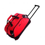 Travel Tote Suitcase,SIYUAN Mens Womens Medium Luggage Trolley Case Rolling Duffel Red Medium