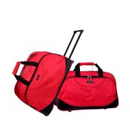 Luggage Bag Rolling Set,SIYUAN Waterproof Women Men Travel Duffel Weekender Bags Suitcase Red Medium