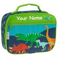 SJ Personalized Stephen Joseph Dinosaur Dino Themed Lunch Box With Name
