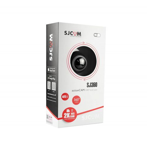  SJCAM SJ360 Virtual Reality 360 Grad Actionkamera VR Fisheye Cam Sony Sensor WLAN HDMI weiss