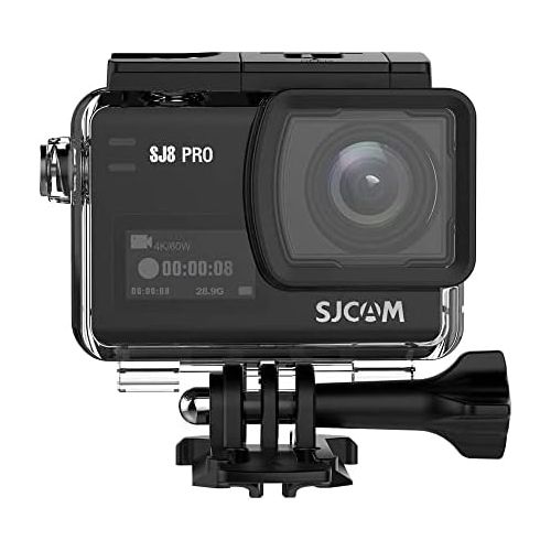  [아마존베스트]SJCAM SJ8 Pro Digital Action Camera with Touchscreen 60fps 4K Ultra Full HD EIS Stabilised Raw Image 1200mAh High Capacity Battery 5G WiFi Sports Cam (E-Commerce Packaging)