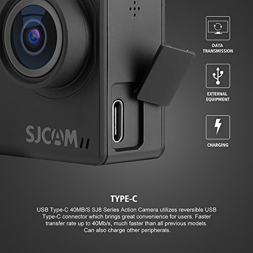  [아마존베스트]SJCAM SJ8 Pro Digital Action Camera with Touchscreen 60fps 4K Ultra Full HD EIS Stabilised Raw Image 1200mAh High Capacity Battery 5G WiFi Sports Cam (E-Commerce Packaging)