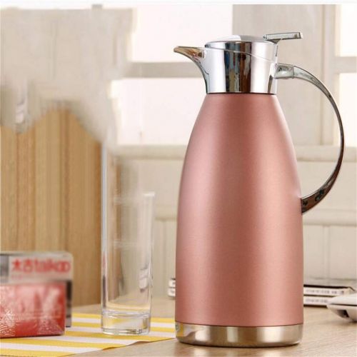 SJQ-coffee pot Coffee pot 304 Stainless Steel Screw Cap Large Capacity Insulation Cold Water Bottle 5 Cups 70.3 Ounce Teapot