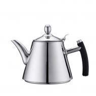 SJQ-coffee pot Coffee pot 304 Stainless Steel Kettle Thickened Flat Bottom pot 5 Cups 42.2 Ounces Teapot