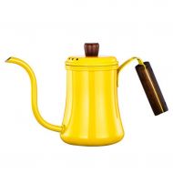 SJQ-coffee pot 304 Stainless Steel Coffee pot anti-Scalding Wooden Handle large Capacity Kettle Suitable for home use