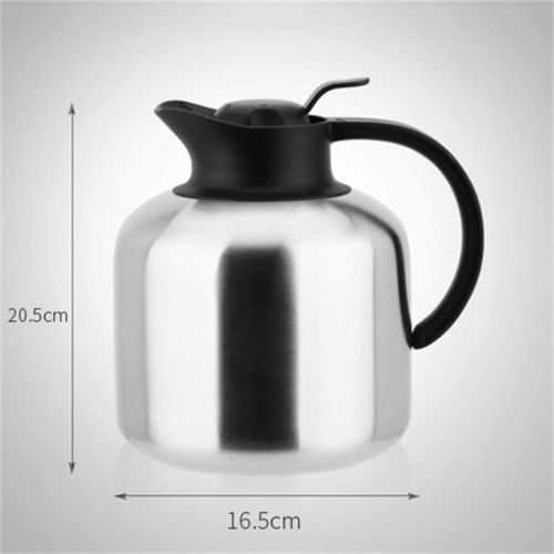  SJQ-coffee pot 304 Stainless Steel Coffee pot Double Vacuum Anti-Skid Base for hot and Cold to Keep for Home 63.3 Ounces
