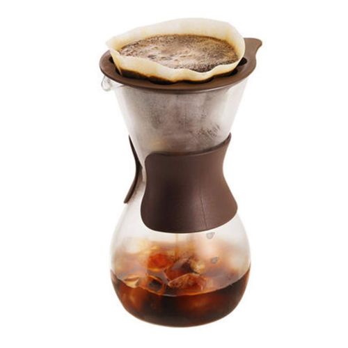  SJQ-coffee pot Hand-Washed Coffee pot Heat-Resistant Glass drip pot tea Set Kitchen tools 21.1 Ounces