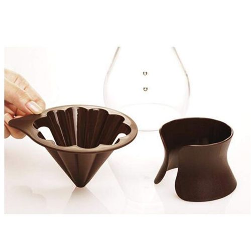  SJQ-coffee pot Hand-Washed Coffee pot Heat-Resistant Glass drip pot tea Set Kitchen tools 21.1 Ounces