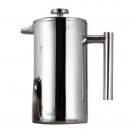 SJQ-coffee pot 304 Double-Layer Stainless Steel Coffee pot Multi-Function Insulation Cold-Proof Anti-Scalding Handle Household tea Maker