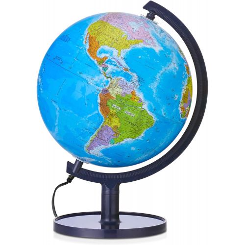  [아마존베스트]SJ Smart Globe with Interactive APP & LED Illuminated Constellations at Night, DIY, Easy to Assemble, Educational Content for Kids, USB Cord Included, US-Patented STEM Toy, 10 Worl