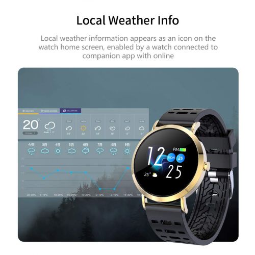  SJUAN Fitness Tracker, Activity Tracker Watch Heart Rate Blood Oxygen Blood Pressure Monitor Waterproof Pedometer Sleep Sports Bracelet,Silver