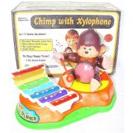 SK Hong Kong MONCHHICHI CHIMP With XYLOPHONE Battery Operated Figure MIB`75 RARE