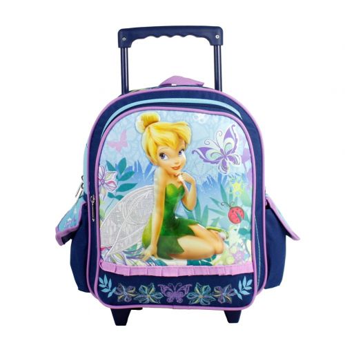  SK Gifts and Toys Tinkerbell Navy Blue Toddler Wheeled Backpack Rolling Travel Bag