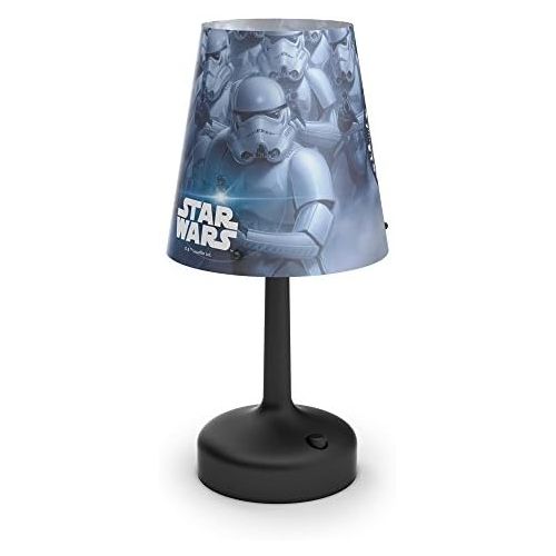  SK Handelsgruppe Philips Star Wars Stormtroopers Portable LED Bedside and Table Lamp, Integrated LED, Battery Operated - Black