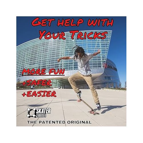  SkaterTrainers- Skateboard Tricks Fast No Experience Needed- Fun, Safe, and Easy- Ollies, Kickflips and More- All Ages- Accessories Make Great Stocking Stuffers Gifts for Teen Boys and Girls