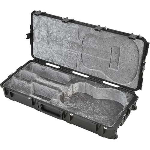  SKB Cases iSeries Waterproof Injection Molded Acoustic Guitar Case with TSA Latches and Wheels (Tan)
