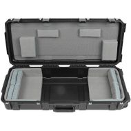 SKB Cases 3i-3614-TKBD iSeries 49-Note Keyboard Case, Waterproof Injection Molded Shell, 14 Total Hook-and-loop Pads in 4 Different Sizes, Pull Handle and Wheels for Easy Towing
