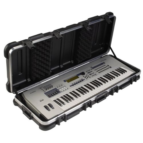  SKB ATA 61-Note Keyboard Case with Wheels, TSA Locking, Trigger Latch