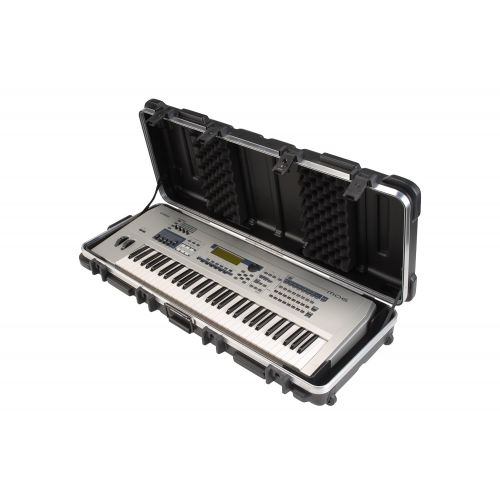  SKB ATA 61-Note Keyboard Case with Wheels, TSA Locking, Trigger Latch