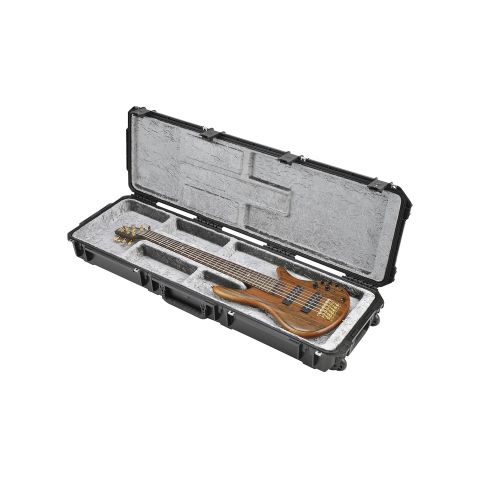  SKB Injection Molded Electric Bass Case, Open Interior, TSA Latches, with Wheels (3i-5014-OP)