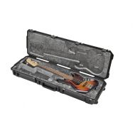 SKB Injection Molded Electric Bass Case, Plush Interior, TSA Latches, with Wheels (3i-5014-44)