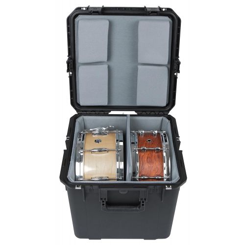  SKB iSeries 1717-16 Waterproof Utility Mulitple Snare Drum Case (padded liner) Mixer Accessory (3i-1717-16LT)
