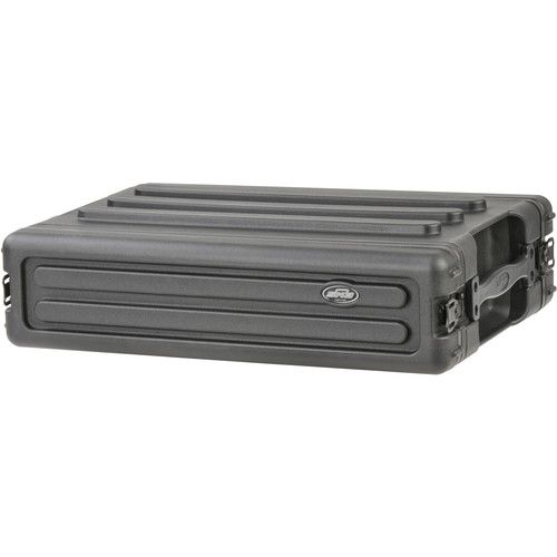  SKB 2U Roto Shallow Rack Case with Steel Rails