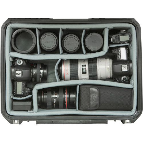  SKB iSeries 1813-7 Case with Think Tank Photo Dividers &?Lid Organizer (Black)