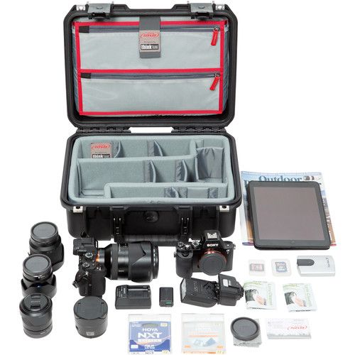  SKB iSeries 1510-6 Case with Think Tank Photo Dividers &?Lid Organizer (Black)