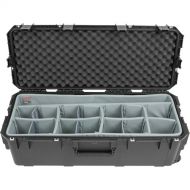 SKB iSeries 3613-12 Case with Think Tank Lighting/Stand Dividers &?Lid Foam (Black)